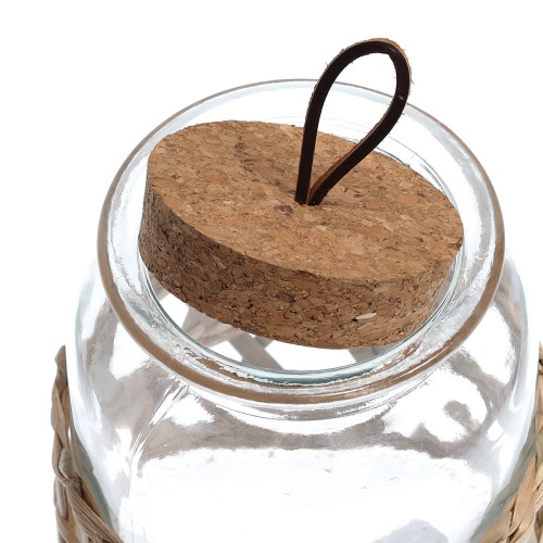 Vorratsglas "Boho" m. Korkdeckel, 600 ml. Ø: 120 mm. Höhe: 122 mm.