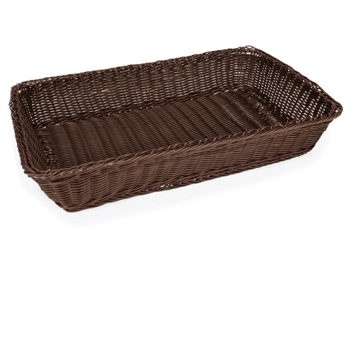 GN 1/1 Systemkorb, Rand mit Edelstahldrahtverstärkung. Material: Chromnickelstahl, Polypropylen. Serie: Basket GN