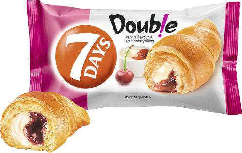 7 Days Croissant Sauerkirsche Vanillefüllung 60G Double Single