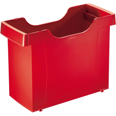 Leitz Hängemappenbox Uni-Box Plus DIN A4 20 Hängemappen Polystyrol rot, Maße: 39,5 x 27,3 x 17 cm (B x H x T),