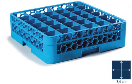 Carlisle RACK 36 COMPT GLASS +3 CARLBLU