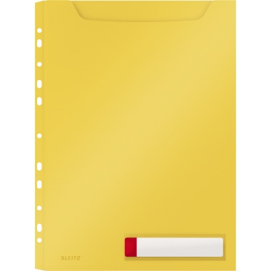 Leitz Prospekthülle Cosy Privacy DIN A4 0,20mm oben offen Polypropylen gelb 3 St./Pack.