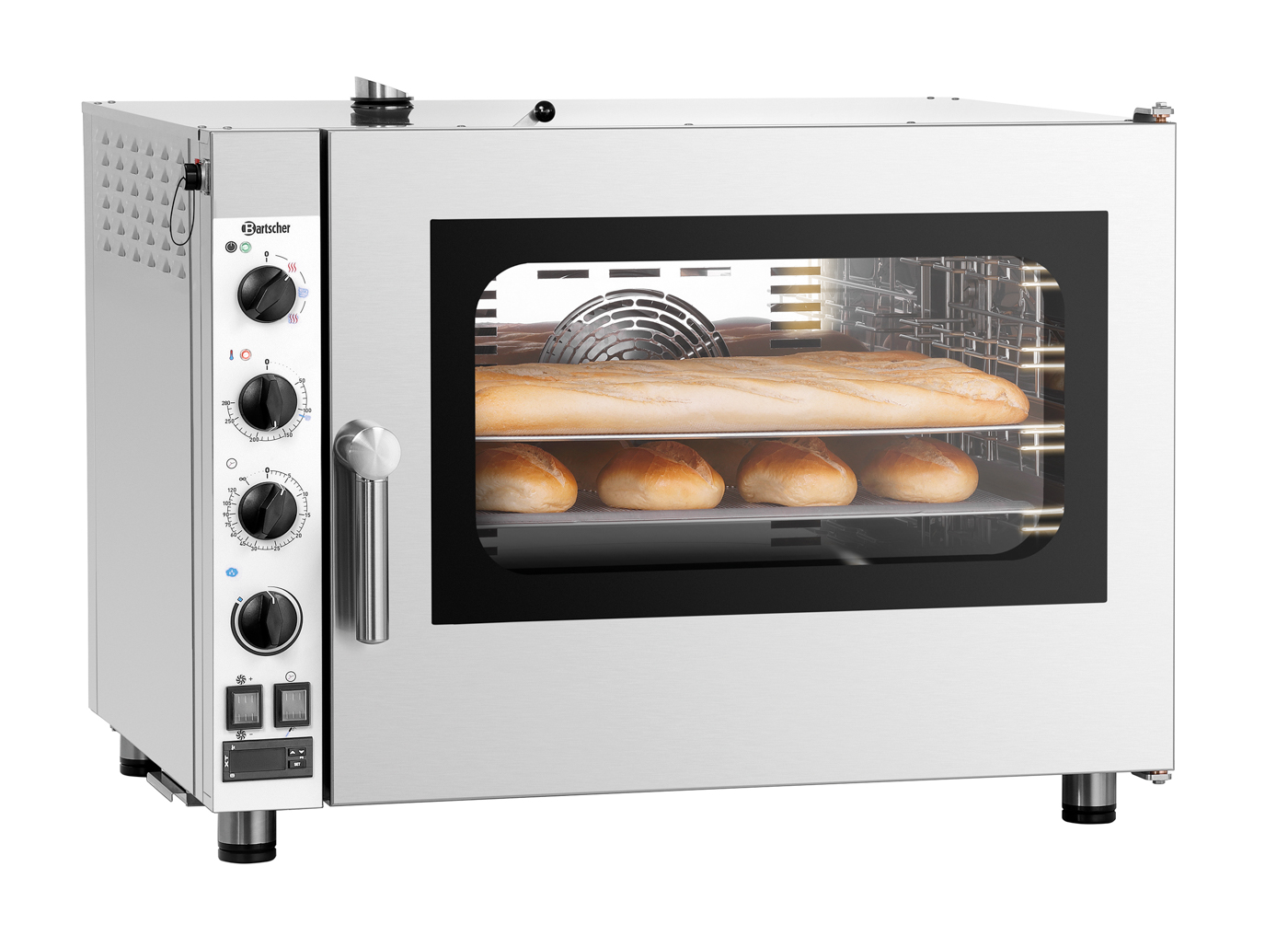 Bartscher Kombidämpfer Silversteam 5111M |Temperaturbereich bis: 280 °C | Maße: 93 x 90 x79,0 cm. Gewicht: 82,3 kg