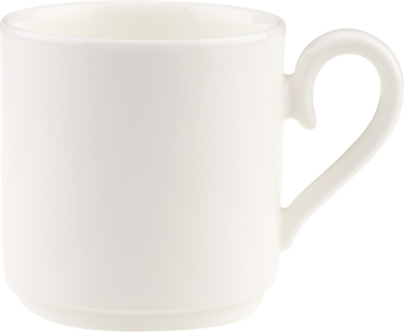 Kaffeetasse obere 0,18l, stapelbar Form Stella Hotel - uni weß Premium Bone Porcelain, Villeroy  Boch
