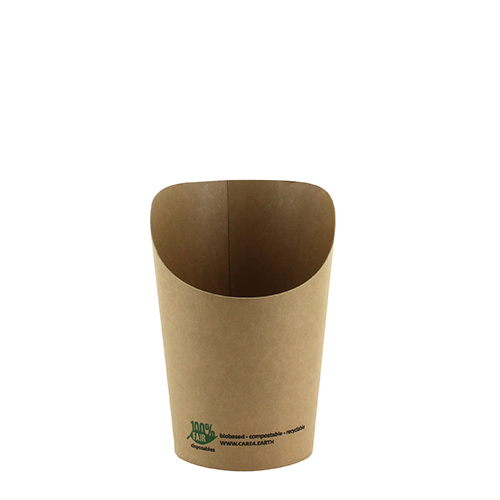 50 Wrap Cups, Pappe 230 ml 10 cm x 6 cm x 8 cm braun von PAPSTAR