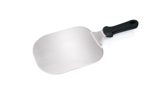 Pizzaheber. geschlossen. Edelstahl. mit Aufhängeöse. Schaufel 22 x 18 cm.