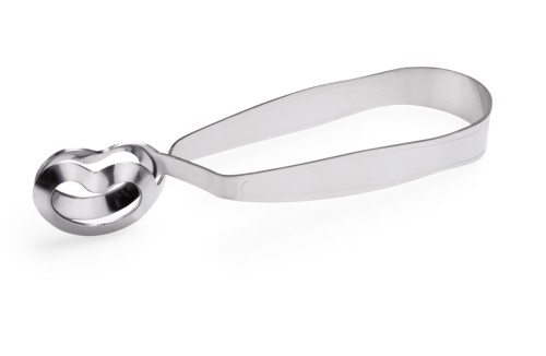 Schneckenbesteck, einzeln. Zange. Chromnickelstahl.