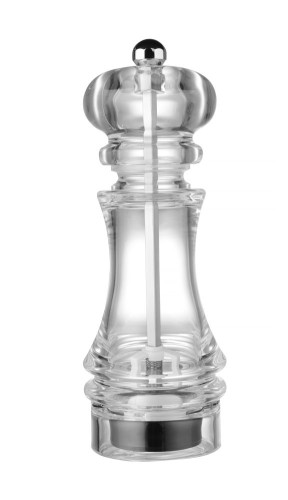Pfeffermühle - transparent, HENDI, Pfeffermühle, Transparent, 63x(H)180mm