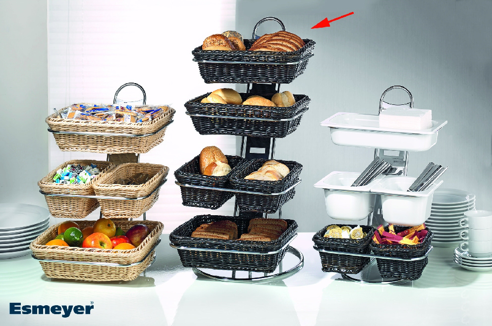 Buffet-Leiter -BIG GN- 31,5 x 56 cm, H: 66 cm Metall, verchromt