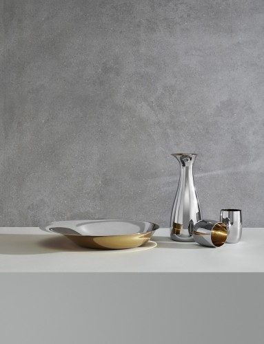 Norman Foster Schale Ø 36 cm golden, Maße: 360 x 360 x 60 mm