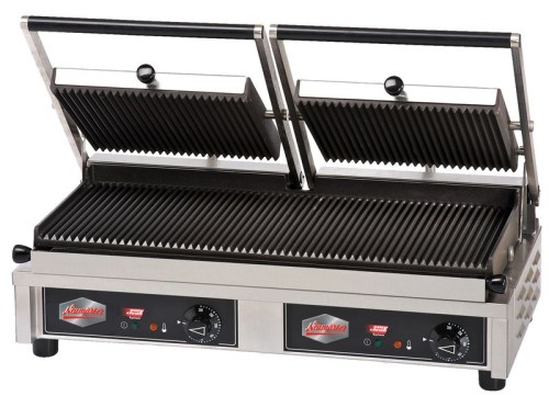 NEUMÄRKER Multi Kontakt Grill III - oben/unten geriffelt zusätzliche Wechselplatten nicht enthalten 646x379x220 mm