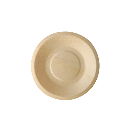 50 Fingerfood - Teller, Holz "pure" rund Ø 14 cm · 2 cm von PAPSTAR