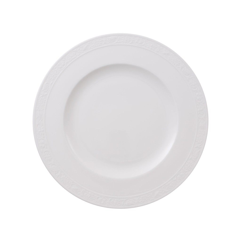 Villeroy und Boch Speiseteller - Maße: 27,5 x 27,5 x 1,7 cm / Ser.: White Pearl