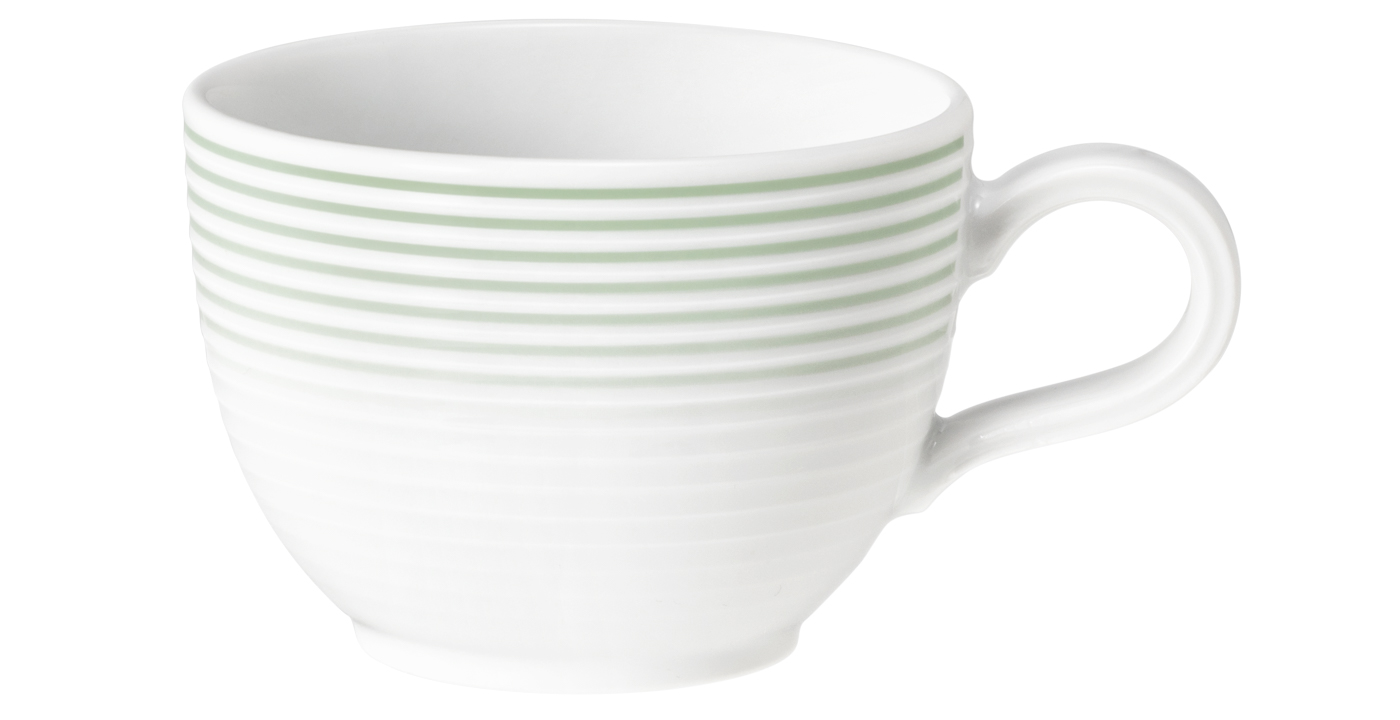 Seltmann Obere zur Kaffeetasse Tulpe 0,18 l, Form: Blues, Dekor: 57720 Salbeigrün