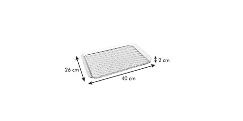 Serviertablett GLANCE 40 x 26 cm, Diamanten