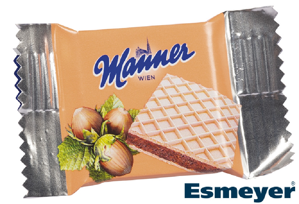Manner Waffel WIENER GRUSS, Inhalt: 300 Stück á 4,2 g je Thekenkarton.