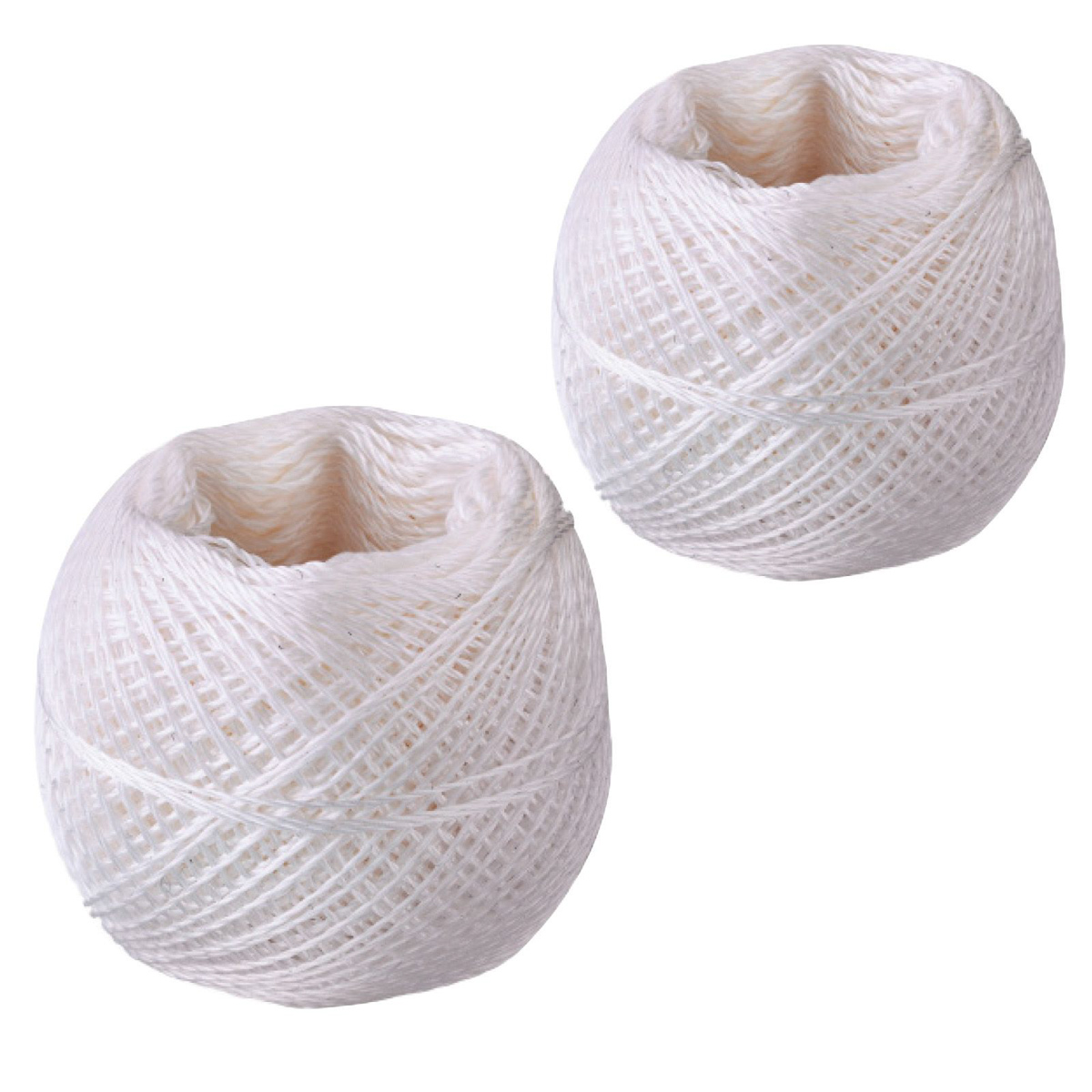 2 x Grill-/Bratenschnur weiß, 60 m