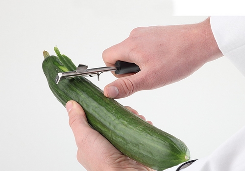 Pendelschäler Länge 17 cm extra gehärtetem Edelstahl Griff aus Polyamid zum Schälen von Obst/Gemüse bewegliche Klinge