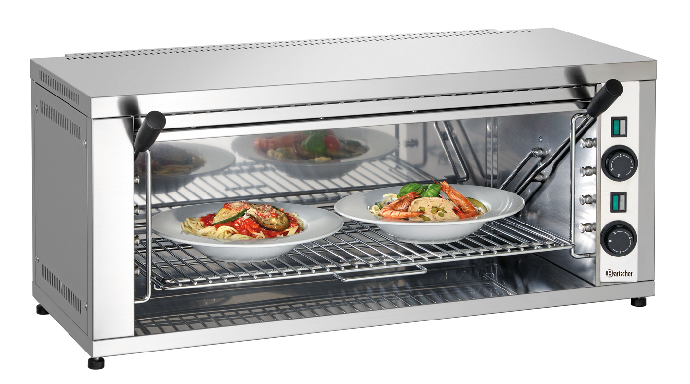 Bartscher Salamander 600-2Z |Fettauffangbehälter: Ja | Maße: 88 x 55 x 39,0 cm.Gewicht: 23 kg