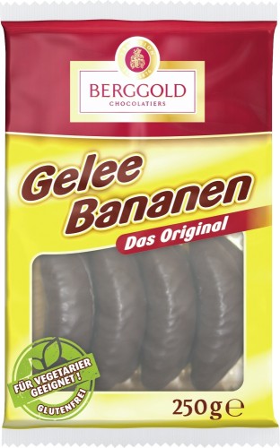 Berggold Geleebananen schokoliert 250G