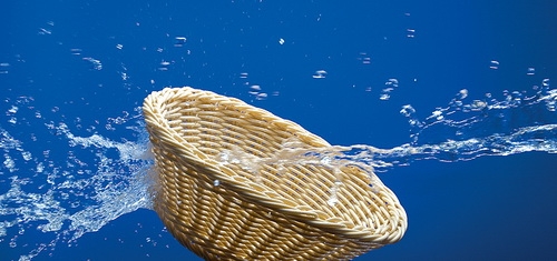 Tisch- und Buffetkorb, oval 28,5 x 17 cm, H: 8,5 cm Polypropylen, hellbeige -ECONOMIC- spülmaschinengeeignet bruchsicher