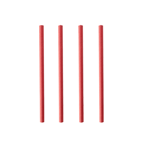 200 Cocktail Trinkhalme, Papier Ø 7 mm · 15 cm rot von PAPSTAR