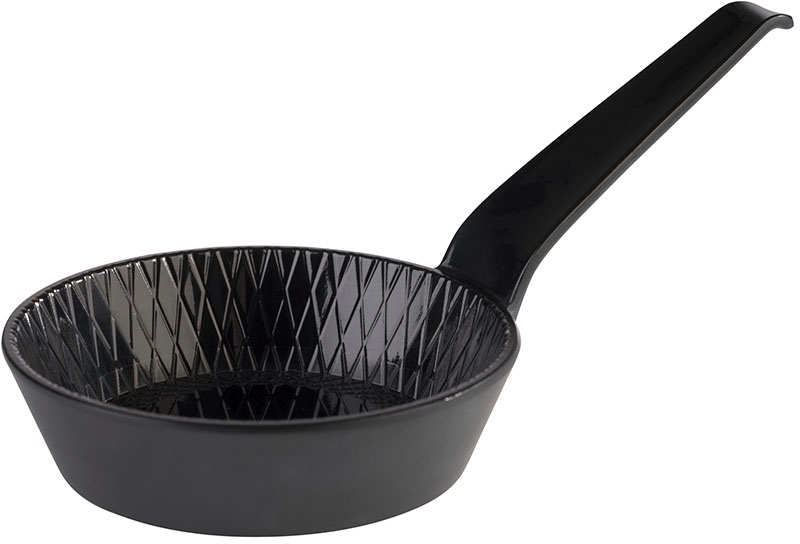 Schale -MINI- Ø 8,5 cm, H: 2,5 cm Melamin, schwarz, 0,07 Liter Griff: 8 cm spülmaschinengeeignet stapelbar nicht