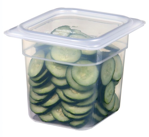 Lichtdurchlässiger, luftdichter Polypropylen-Gastronorm-Behälter-Deckel GN1/6 von Cambro