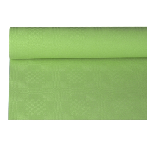 Papiertischtuch mit Damastprägung 8 m x 1,2 m olive von PAPSTAR