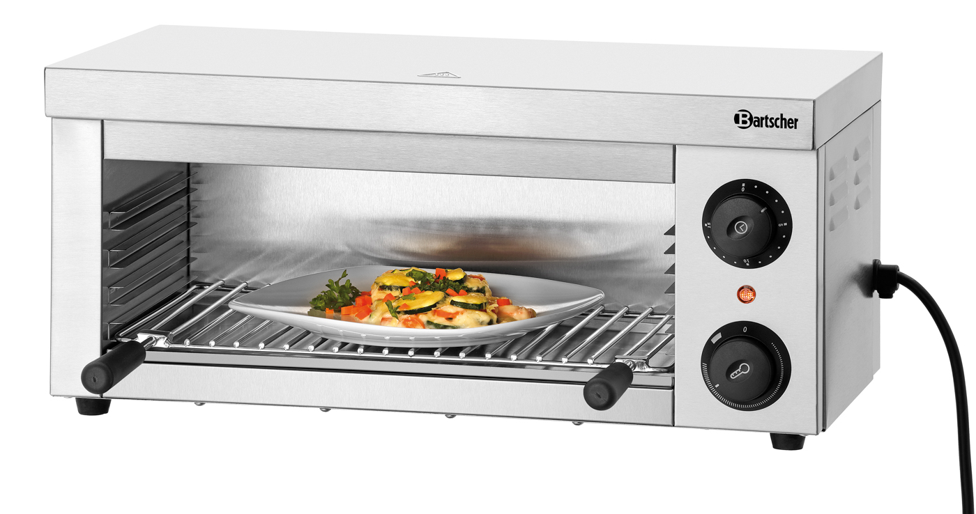 Bartscher Salamander 401-1Z-W |Fettauffangbehälter: Ja | Maße: 61 x 30,5 x 28,0cm. Gewicht: 14 kg