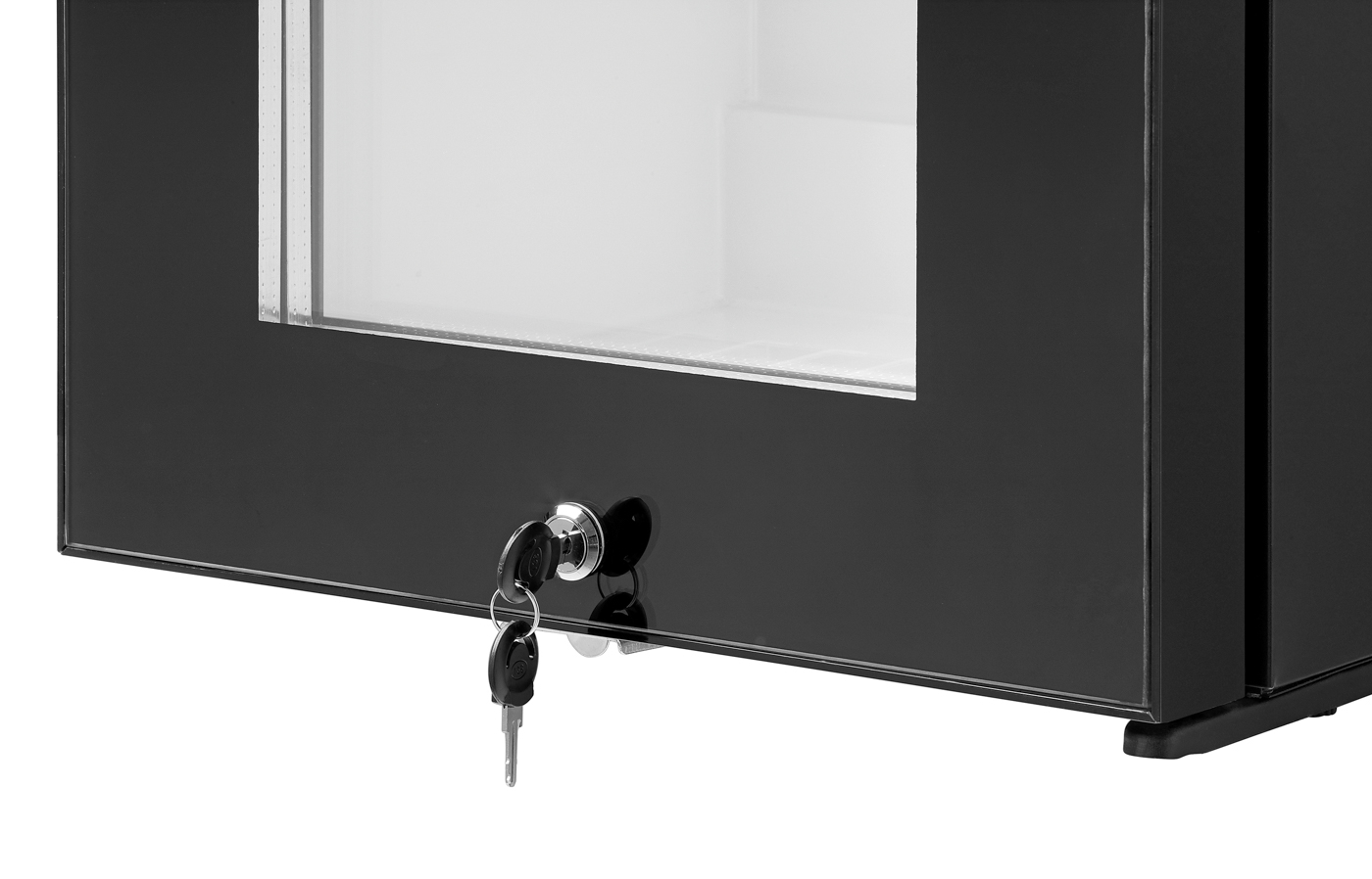 Bartscher Minibar 34L-GL | Kühlmittel: R717 /0,072 kg | Maße: 40,2 x 45,3 x 5,6 cm. Gewicht:19,6 kg.