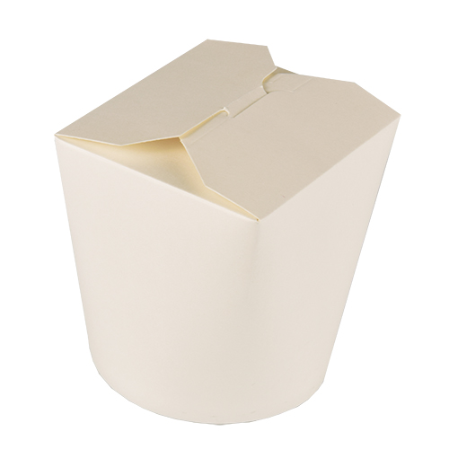 50 Pastaboxen, Pappe 950 ml 11 cm x 10,5 cm x 9,3 cm weiss von PAPSTAR