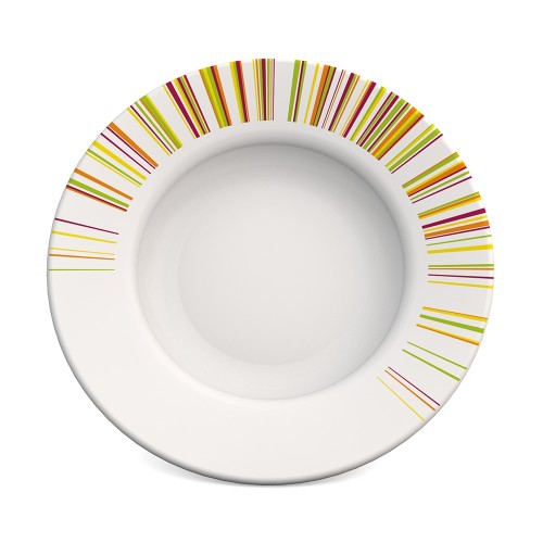 Ornamin Teller tief 125, Ø23,5cm Stäbchen