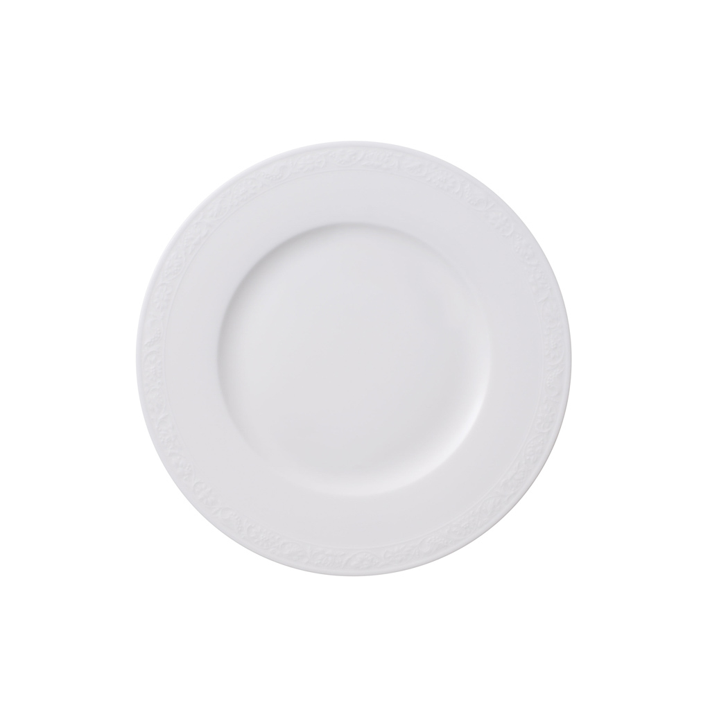 Villeroy und Boch Frühstücksteller - Maße: 22,5 x 22,5 x 1,5 cm / Ser.: White Pearl