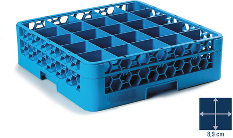 Carlisle RACK 25 COMPT GLASS +2 CARLBLU