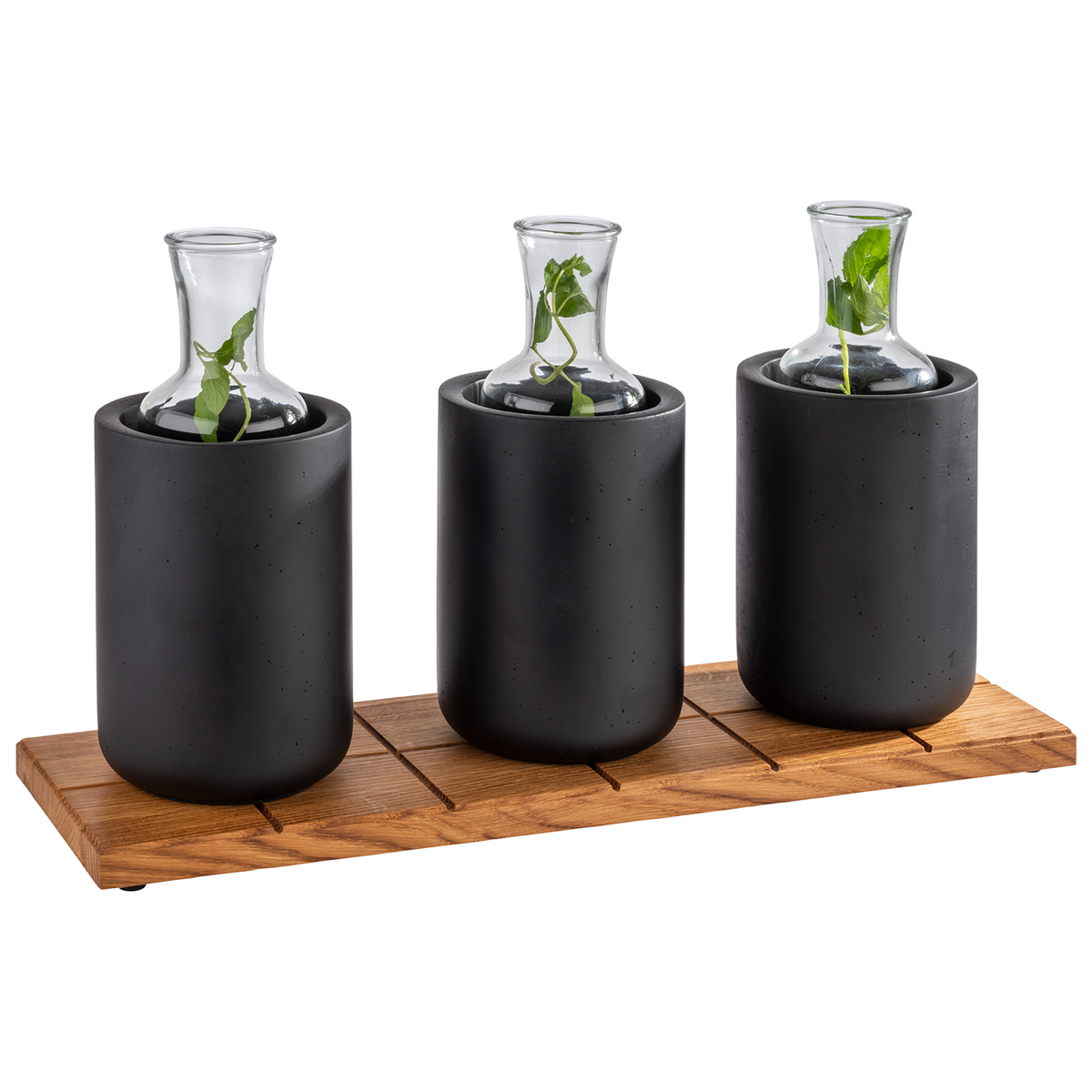 GN 2/4 Buffetbrett -SQUARE-, 53 x 16,2 cm, H: 2,5 cm, Eichenholz, geölt, mit Antirutsch-Füßchen