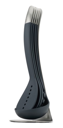 Joseph Joseph Nest Utensils Steel - 5-teiliges Küchenhelfer-Set inkl. Aufbewahrungsständer