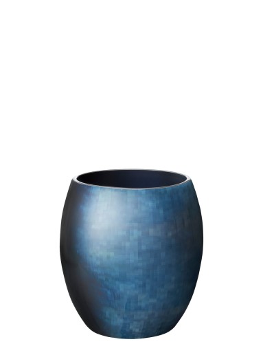 Stockholm Vase H 15.7 cm horizon, Maße: 141 x 141 x 157 mm