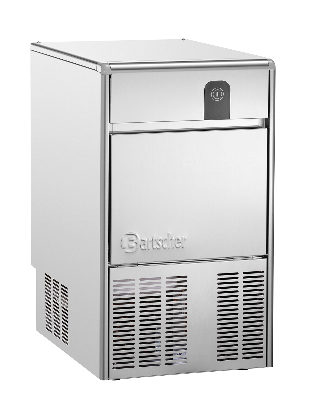 Bartscher Eiswürfelbereiter Q 26 |Höhenverstellbar von: 690 mm | Maße: 40 x 54,5 x69,0 cm. Gewicht: 30,9 kg