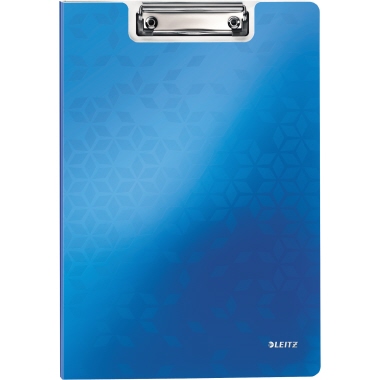 Leitz Klemmbrettmappe WOW 23 x 33 cm (B x H) Polyfoam blau, Maße: 23 x 33 cm (B x H), Verwendung für Papierformat: DIN