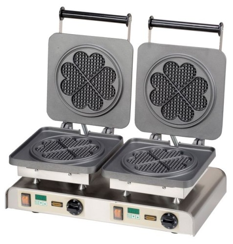 NEUMÄRKER Waffeleisen Sunny II mit 2 Digitaltimern, Aluminiumplatten beschichtet 610x340x250 mm