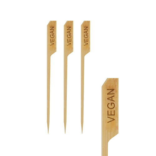 250 Fingerfood - Spieße "pure" 12 cm "VEGAN" von PAPSTAR