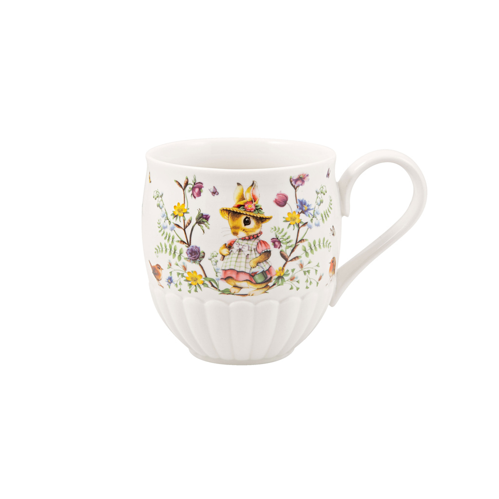 Villeroy und Boch Becher mit Henkel, Familie - Maße: 14,5 x 10 x 10 cm / Inh.: 100 L / Ser.: Spring Fantasy