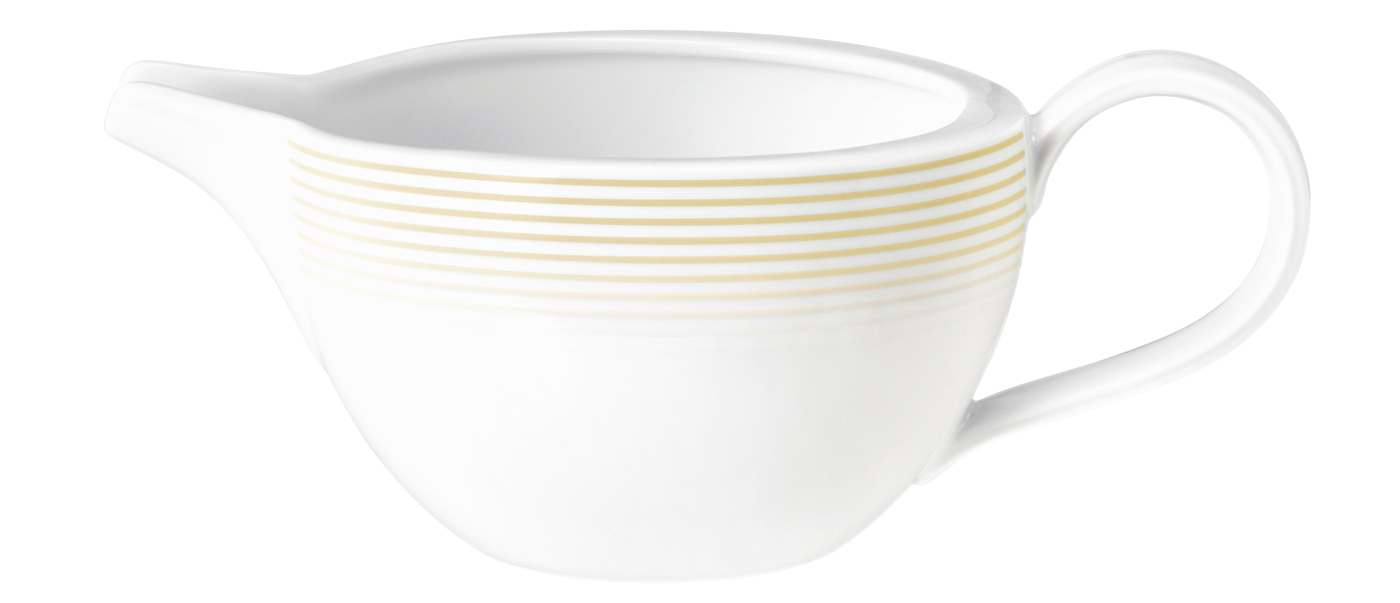 Seltmann Sauciere 0,55 l, Form: Blues, Dekor: 57719 Sandbeige