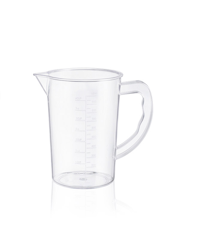 ARAVEN Messbecher mit Messskala und 1 Liter Füllvermögen, aus Polypropylen