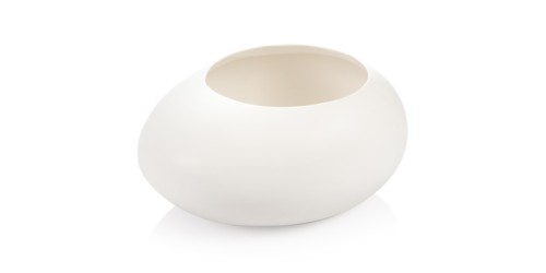 Großer Übertopf FANCY HOME Stones, weiß