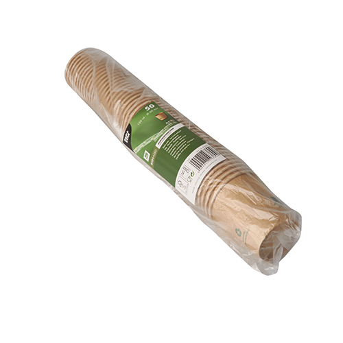 50 Portionsbecher, Pappe 120 ml Ø 6 cm · 6,6 cm braun von PAPSTAR