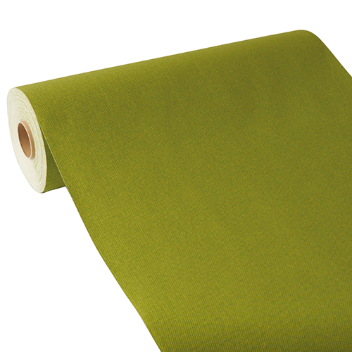 PAPSTAR Tischläufer, stoffähnlich, PV-Tissue Mix ROYAL Collection 24 m x 40 cm olivgrün auf Rolle