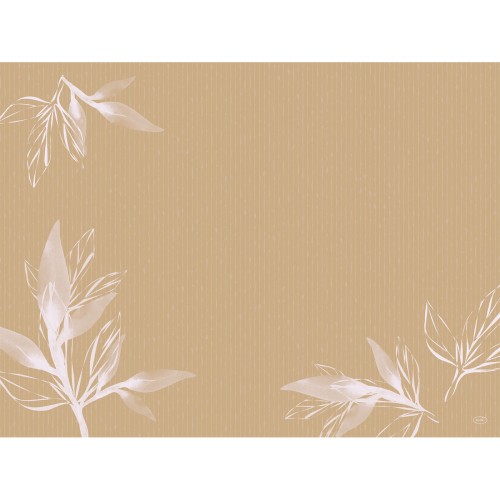 Duni Papier-Tischset 30 x 40 cm Eco Leaves, 1000 Stk/Krt (4 x 250 Stk)