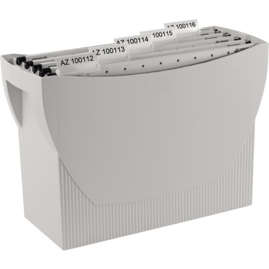 HAN Hängemappenbox SWING DIN A4 20 Hängemappen Polystyrol lichtgrau